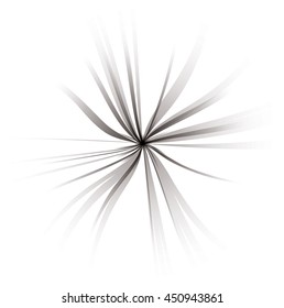 Abstract black burst vector illustration.