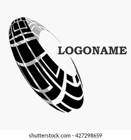 Abstract black business logo. Vector illustration design.