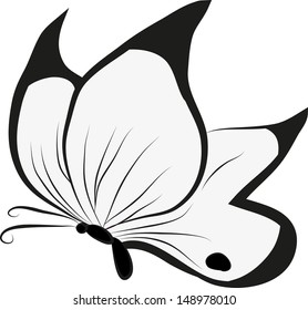 abstract black butterfly