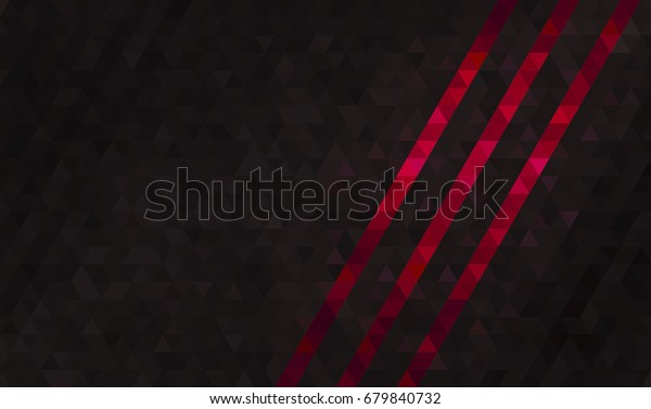 抽象黑色碳背景與紅色動態斜線 馬賽克三角形圖案 商業公司 體育俱樂部 酒吧 夜總會的侵略性企業身份的幾何模板 庫存向量圖 免版稅