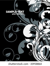 Abstract black card
