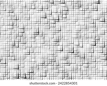 Abstract Black check mark on white background. Vector illustration