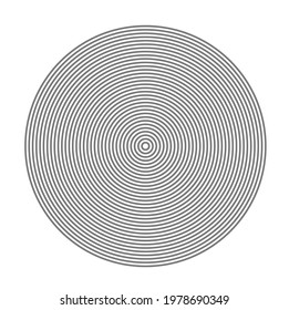 Abstract black circle as  circle lines on white as background. Vector