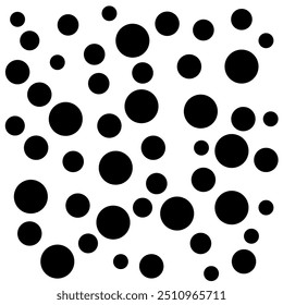 Fundo sem emenda do padrão de círculo preto abstrato