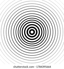 Abstract black circle spin on white background.