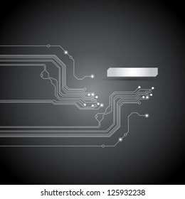 abstract black circuit board backgrounds - vector