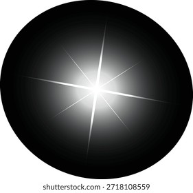 Abstractas fondo circular negro con destello de luz brillante y efecto de proyector para un diseño moderno dramático y composiciones visuales
