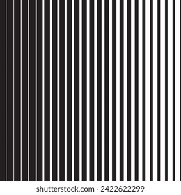 abstract black color vertical blend halftone pattern on white background