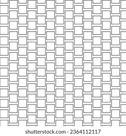 abstract black color wavy seamlees square pattern