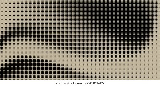 Abstractas patrón de Vector sin fisuras degradado semitono diamante de geometría de color negro con fondo marrón.