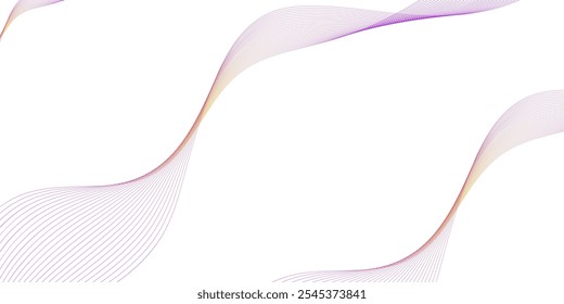 Abstract Black Curved Line Pattern on White Background for Minimalist Modern and Graphic Design Needs