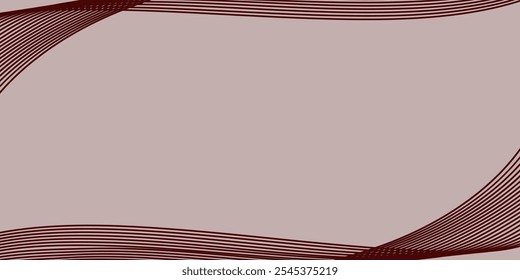 Abstract Black Curved Lines on Vibrant Gradient Background with Yellow and Orange Hues for Modern Art