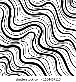 Abstract black curved thin lines background