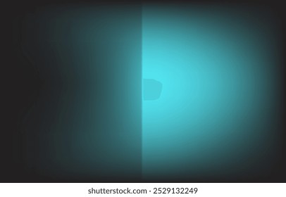 Abstract Black, cyan, and blue gradient background seamless background, design horizontal texture. It is a customizable file.