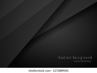 abstract black with Dark frame template layout design tech concept background