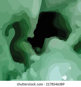 El abstracto vector de mezcla de color negro, verde oscuro y verde claro. Se puede utilizar para mostrar o pintar paredes, varias impresiones de sábanas o marcos fotográficos sobre la mesa.
