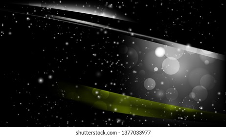 Abstract Black Defocused Lights Background Design