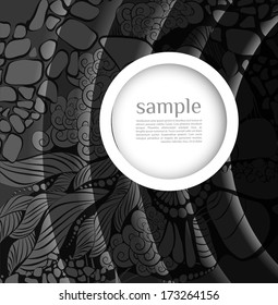 Abstract black Design/ Geometric vector