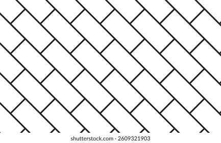 abstract black diagonal brick lines pattern can be used background, banner, poster.