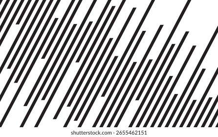 Abstract Black Diagonal Lines Background. Linear Background of Diagonal Stripes. Vector Illustration.