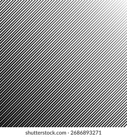 Abstract black diagonal lines. Geometric background. Black and white abstract pattern. Vector texture