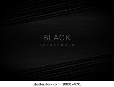 Abstract black diagonal lines with halftone effect background and texture with space for text. Vector illustration