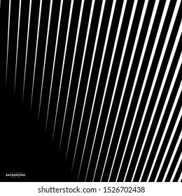 Abstract Black Diagonal Stripe Pattern. Vector parallel slanting, oblique lines texture background