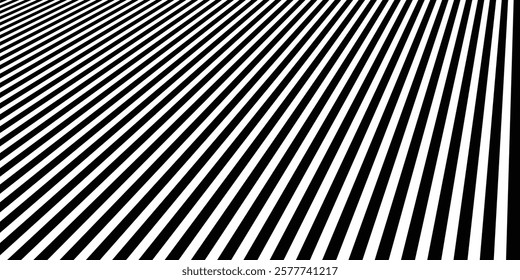 Abstract Black Diagonal Stripe Pattern line background. Black and white metal wall slats. EPS Vector illustration