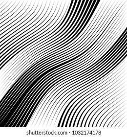 Abstract Black Diagonal Striped Background . Vector parallel slanting, oblique , distorted lines texture