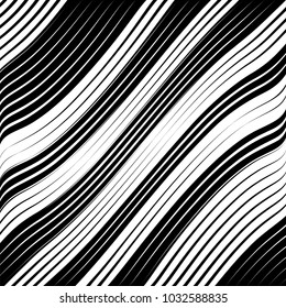 Abstract Black Diagonal Striped Background . Vector parallel slanting, oblique , distorted lines texture
