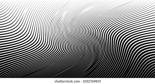 Abstract Black Diagonal Striped Background . Vector parallel slanting, oblique , distorted lines texture