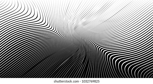 Abstract Black Diagonal Striped Background . Vector parallel slanting, oblique , distorted lines texture