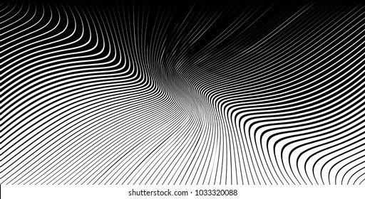 Abstract Black Diagonal Striped Background . Vector parallel slanting, oblique , distorted lines texture