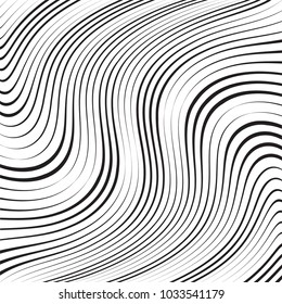 Abstract Black Diagonal Striped Background . Vector parallel slanting, oblique , distorted lines texture