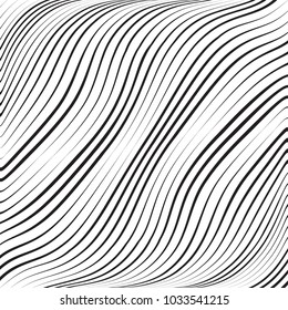 Abstract Black Diagonal Striped Background . Vector parallel slanting, oblique , distorted lines texture