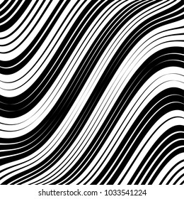 Abstract Black Diagonal Striped Background . Vector parallel slanting, oblique , distorted lines texture
