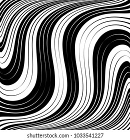 Abstract Black Diagonal Striped Background . Vector parallel slanting, oblique , distorted lines texture