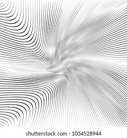 Abstract Black Diagonal Striped Background . Vector curved slanting, oblique lines texture