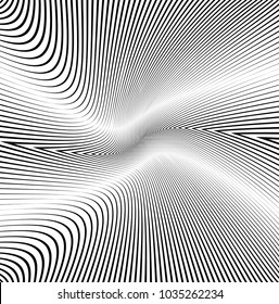 Abstract Black Diagonal Striped Background . Vector curved slanting, oblique lines texture