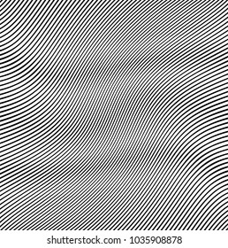 Abstract Black Diagonal Striped Background . Vector curved slanting, oblique lines texture