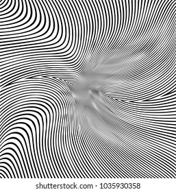 Abstract Black Diagonal Striped Background . Vector curved slanting, oblique lines texture