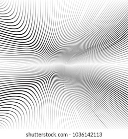 Abstract Black Diagonal Striped Background . Vector curved slanting, oblique lines texture