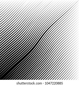 Abstract Black Diagonal Striped Background . Vector parallel slanting, oblique , distorted lines texture