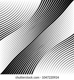 Abstract Black Diagonal Striped Background . Vector parallel slanting, oblique , distorted lines texture