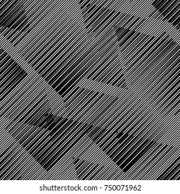 Abstract Black Diagonal Striped Background . Vector parallel slanting, oblique lines texture . Endless , seamless pattern
