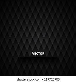 Abstract Black Diamond background - vector