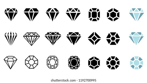 Abstract black diamond collection icons Vector eps icon logo design diamonds color Cristal Shine Effect background Diamond Shapes gemstone Star sparkling stars glittery Sparkle glowing, light glittery