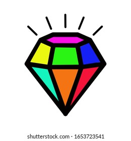 Diamantes negros abstractos. Icono. Icono de EPS vectorial para logotipo, diseño, diamantes. Formas de diamantes, piedras preciosas, estrellas, estrellas brillantes, chispas brillantes, brillantes y luminosas