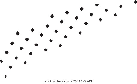 Abstract black diamond shapes scattered design