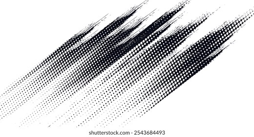 Abstract Black and black Dirty Grunge Background with Halftone Effect. Sports Background with Brush Stroke Illustration